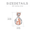 wholesale 925 Sterling Silver & 18k Rose Gold Plated Mother Daughter Love Pendant Necklaces for Women Girls Mom Birthday Gift Jewelry-0-1