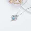 wholesale 925 Sterling Silver Heart Pendant Necklace with Austrian Crystals - I Love You Forever Message s for Wife/Girlfriend/Mom on Valentine's Day/Birthday/Anniversary-0-28
