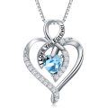 wholesale 925 Sterling Silver Heart Pendant Necklace with Austrian Crystals - I Love You Forever Message s for Wife/Girlfriend/Mom on Valentine's Day/Birthday/Anniversary-0-52