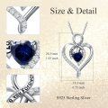 wholesale 925 Sterling Silver Heart Pendant Necklace with Austrian Crystals - I Love You Forever Message s for Wife/Girlfriend/Mom on Valentine's Day/Birthday/Anniversary-0-31