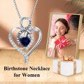 wholesale 925 Sterling Silver Heart Pendant Necklace with Austrian Crystals - I Love You Forever Message s for Wife/Girlfriend/Mom on Valentine's Day/Birthday/Anniversary-0-35