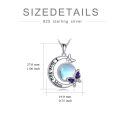 wholesale 925 Sterling Silver Opal Butterfly Love You Mom Pendant Necklace for Mothers' Day Gifts-0-1