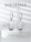 wholesale 925 Sterling Silver Lotus Flower Basket Drop Earrings for Women Holiday Gifts-0-1