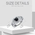 wholesale Sterling Silver Gemstone Heart Ring Adjustable - US # 7-0-14