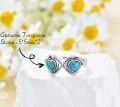 wholesale 925 Sterling Silver Infinity Turquoise Heart Adjustable Ring - Native American Style-0-13