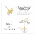 wholesale 14K Gold Honeycomb & Bee Charm Pendant Necklace for Women-0-1