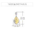 wholesale 925 Sterling Silver Citrine Drop Stud Earrings with Intricate Filigree Design-0-1