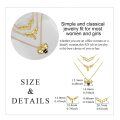 wholesale Gold 925 Sterling Silver Honeycomb & Dripping Bees Layered Necklace with Crystal Accents-0-1