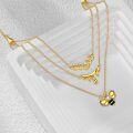 wholesale Gold 925 Sterling Silver Honeycomb & Dripping Bees Layered Necklace with Crystal Accents-0-3