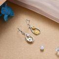 wholesale 925 Sterling Silver Sunflower Bee Drop Earrings s for Women-0-4