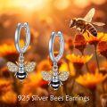 wholesale 925 Sterling Silver Honeybee Drop Earrings with Cubic Zirconia Wings - Gifts for Her-0-5