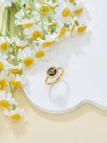 wholesale Sterling Silver Bee Butterfly Mustard Seed Hummingbird Cat Rainbow Adjustable Ring - US # 8-0-10