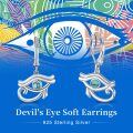 wholesale 925 Sterling Silver Eye of Horus Turquoise Leverback Drop Earrings Gift for Her-0-6