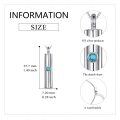 wholesale 925 Sterling Silver Turquoise Cylinder Urn Keepsake Memorial Pendant Necklace for Ashes Women Men-0-1