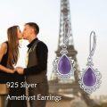 wholesale Sterling Silver Moonstone Lapis Lazuli Larimar Pink Opal Peridot Amethyst Earrings-0-5