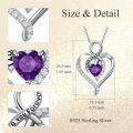 wholesale 925 Sterling Silver Heart Pendant Necklace with Austrian Crystals - I Love You Forever Message s for Wife/Girlfriend/Mom on Valentine's Day/Birthday/Anniversary-0-43
