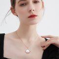 wholesale Rose Gold 925 Sterling Silver Opal Planet Pendant Necklace for Women - Layered s-0-2