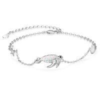 wholesale 925 Sterling Silver Opal Sea Turtle Charm Bracelet Adjustable Size s for Women- Rhodium Plated