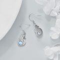 wholesale 925 Sterling Silver Larimar Seahorse Drop Earrings Sea Life Gifts for Her-0-4
