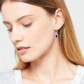 wholesale 925 Sterling Silver & Lapis Lazuli Drop Earrings - Elegant Fashion Jewelry for Women-0-3
