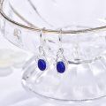 wholesale 925 Sterling Silver & Lapis Lazuli Drop Earrings - Elegant Fashion Jewelry for Women-0-4