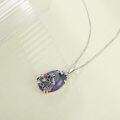 wholesale 925 Sterling Silver & Lapis Lazuli Peacock Design Pendant Necklace for Women and Girls-0-4