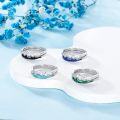 wholesale S925 Sterling Silver Mountain Malachite Stackable Ring-0-3