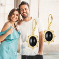 wholesale 925 Sterling Silver Filigree Earrings with Black Onyx Stone for Women-0-5