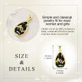 wholesale Gold 925 Sterling Silver Black Onyx Mountain & Bears Pendant Necklace for Women Gifts-0-1