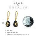 wholesale 925 Sterling Silver Black Stone Butterfly Drop Earrings Jewelry for Women Girlfriends-0-1