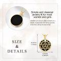wholesale 925 Sterling Silver Gold Plated Moonstone & Black Onyx Star of David Pendant Necklace for Women s-0-1