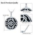 wholesale 925 Sterling Silver Black Onyx Star of David Snake Pendant Necklaces for Women Girls-0-1
