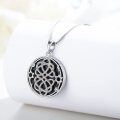 wholesale 925 Sterling Silver Black Onyx Star of David Snake Pendant Necklaces for Women Girls-0-3
