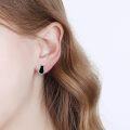 wholesale 925 Sterling Silver Black Cat Stud Earrings with Cubic Zirconia - Fashion s for Women-0-2