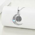 wholesale 925 Sterling Silver Moonstone Hecate Pendant Necklace for Women-0-3