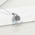wholesale 925 Sterling Silver Moonstone Hecate Pendant Necklace for Women-0-4