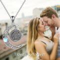 wholesale 925 Sterling Silver Moonstone Hecate Pendant Necklace for Women-0-5