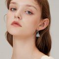 wholesale 925 Sterling Silver Moonstone Celtic Knot Earrings - Hypoallergenic Lucky Jewelry for Women and Girls-0-2