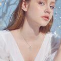 wholesale 925 Sterling Silver Love Moonstone Heart Pendant Necklace for Women-0-2