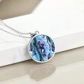 wholesale 925 Sterling Silver Abalone Shell Moon Phase Celtic Knot Pendant Necklace Gift Jewelry for Women and Men-0-5