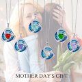 wholesale 925 Sterling Silver Green & Blue Crystal Heart Love Knot Pendant Necklace Gift for Women-0-2