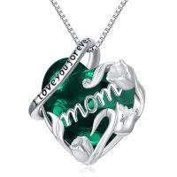 wholesale Sterling Silver Animals Pendant Necklace Cute Jewelry Gift for Couples Sister Daughter Mother Birthday - Rhodium Plated- Rhodium Plated