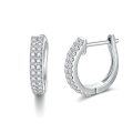 wholesale 925 Sterling Silver 925 Cubic Zirconia Huggie Hoop Earrings-0-0