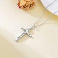 wholesale 925 Sterling Silver Cross Jesus Crucifix Pendant Necklace with INRI Chain 47cm-0-4