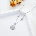 wholesale 925 Sterling Silver Scallop Shell CZ Pendant Chain Necklaces for Women s-0-3