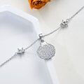 wholesale 925 Sterling Silver Scallop Shell CZ Pendant Chain Necklaces for Women s-0-4