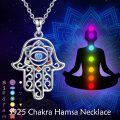 wholesale 925 Sterling Silver Evil Eye Hamsa Hand Pendant Necklace  for Women-0-5