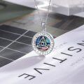 wholesale 925 Sterling Silver Abalone Shell Evil Eye Pendant Necklaces for Women Spiritual Protection s-0-3