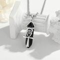 wholesale 925 Sterling Silver Hexagonal Quartz Evil Eye Ankh Pendant Necklaces for Men-0-4