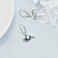 wholesale 925 Sterling Silver Moonstone Evil Eye Heart Drop Earrings Nazar  for Her-0-4